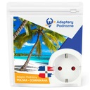 АДАПТЕР ДЛЯ ПУТЕШЕСТВИЯ, АДАПТЕР ПОЛЬША ДОМИНИКАНСКАЯ РЕСПУБЛИКА