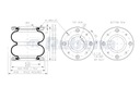 ПНЕВМАТИЧЕСКАЯ ПОДУШКА Пружина сильфонная клапана RUBENA 170x2 Оцинкованная