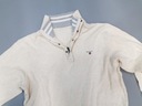 GANT krémový pánsky sveter so stojačikom 100% bavlna L Značka Gant