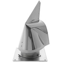 Rotovent fi250 ХРОМ ДАРКО облицовка дымохода