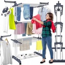 БОЛЬШАЯ ВЕРТИКАЛЬНАЯ СКЛАДНАЯ ПРАЧЕЧНАЯ СУШИЛЬНАЯ МАШИНА