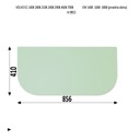 НИЖНЕЕ ВЕТРОВОЕ СТЕКЛО VOLVO EC EW B series 2002-2008