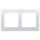 Simon 54 Double White Frame DR2/11
