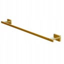 AKCESORIA ŁAZIENKOWE UCHWYT RĘCZNIK RELING ZŁOTY