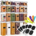 24 шт ЗАКРЫТЫЕ ПЛАСТИКОВЫЕ КОНТЕЙНЕРЫ ПИЩЕВЫЕ 6 шт x (0,8л+1,4л+2л+2,8л)