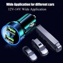 240W CAR CHARGER FAST CHARGING 2 USB PORTS ADAPTADOR PARA IPHONE SAMSUNG XIAOM 
