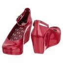 MEL BY MELISSA TOFFEE APPLE SP WEDGE RED 39/8USA Marka Mel by Melissa