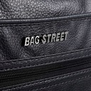 Taška pánska poštárka cez rameno BAG STREET pevná eko koža čierna do práce Dominujúca farba čierna