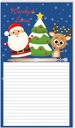 БЛОКНОТ С МАГНИТОМ РОЖДЕСТВЕНСКИЙ ПОДАРОК ​​САНТА 1 шт.