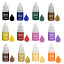 ЖИДКИЙ КРАСИТЕЛЬ ДЛЯ ПОЛИМЕРНОЙ ШТУКАТУРКИ ПИГМЕНТ ГИПС 12 ЦВЕТОВ x10мл