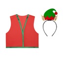 КОСТЮМ ЭЛЬФА ELPH BAND, ЖИЛЕТ, КРАСНЫЙ, 3 шт.