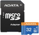 Карта microSD Micro 32 ГБ A-Data micro CL10 + адаптер