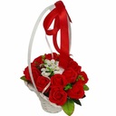 Букет подарочная корзина мыльные розы АРОМАТИЧЕСКИЙ ПОДАРОК ​​ДЛЯ ЖЕНЫ ТОППЕР ПИК