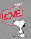 Peanuts Snoopy Comic Love Príchuť 02 Oficiálne Tees Pohlavie Výrobok pre mužov