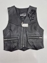 Женский жилет с кожами (36)