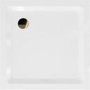 Mexen Flat štvorcová sprchová vanička slim 80 x 80 cm, biela, syfon zlatá Značka Mexen