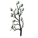 Gałęzie drzew jaj wielkanocnych Kreatywna łodyga jajka wielkanocnego na imprezę Green Egg Wysokość 3 cm