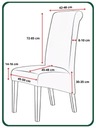 НАБОР ИЗ 4 ШТ. ЧЕХЛОВ НА СТУЛЫ XL ECRU ELASTIC UNIVERSAL