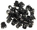 ЗАЖИМЫ ДЛЯ ВОЛОС ЛЯГУШКИ ЧЕРНЫЕ БОЛЬШИЕ 50ШТ.