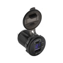 Гнездо прикуривателя USB C с QC и счетчиком V Pro