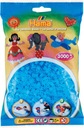 Бусины 3000 шт прозрачные синие HAMA MIDI 73.