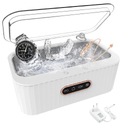 УЛЬТРАЗВУКОВАЯ МОЮЩАЯ МАШИНА ДЛЯ ЧИСТКИ ЧАСОВ И ЮВЕЛИРНЫХ ИЗДЕЛИЙ 400МЛ БЕЛАЯ