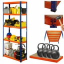 Полка складская металлическая Подставка HELIOS 180x110x40см 5Px400kg DURABLE POLISH