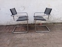 СТУЛЬЯ BAUHAUS - MART STAM S34 - FASEM ITALY - ХРОМИРОВАННАЯ КОЖА