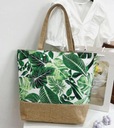 Dámska taška na leto veľká BOHO letná plážová listová Hlavný materiál tkanina