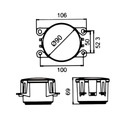 LUZ DE DÍA DIODO LUMINOSO LED RENDONDOS 90 MM DIRECCIÓN 