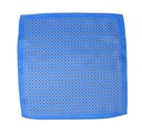 Синий нагрудный платок в горошек