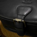 Dámska kabelka PAOLO PERUZZI Kožená Poštárka Čierna Vintage Na Rameno Hlavná tkanina prírodná koža
