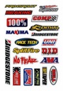 STICKERS ON MOTOR MOTORCYCLE SUNSTAR 100% BEL RAY 