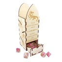 ПЕРСОНАЛИЗИРОВАННАЯ ДЕРЕВЯННАЯ БАШНЯ ДЛЯ КОСТЕЙ 18,5 СМ