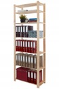 Деревянный книжный шкаф-игрушка 220Х80Х38 7п