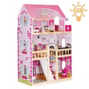Drevený domček pre bábiky led nábytok ECOTOYS Kód výrobcu ECO06391 [HM006391]