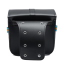 СУМКИ БІЧНІ МОТОЦИКЛЕТНІ ШКІРЯНІ ШКІРА PU 25 X 12 X 24 CM ЧОРНИЙ  фото 14
