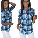 Весенняя повседневная рубашка клетчатки Несси! WZ 3 XL