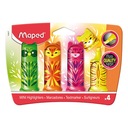 ХАЙЛАЙТЕРЫ 4 ЦВЕТА MAPED FLUO PEPS MINI FRIENDS