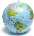 НАДУВНОЙ ШАР ГЛОБУС 30 СМ КАРТА МИРА