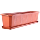 БАЛКОННЫЙ ЦВЕТОЧНЫЙ ГОРШОК С ПОДСТАВКОЙ 60 СМ ЦВЕТА