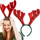 Рога ОЛЕНЯ, повязка на голову с КОЛОКОЛЬЧИКАМИ, Рудольф, СВЯТОЙ МОРОЗ, украшения Деда Мороза