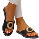 ЖЕНСКИЕ ЭЛЕГАНТНЫЕ ЧЕРНЫЕ ТАПОЧКИ НА ПЛОСКОЙ ПЛОСКОСТИ, МИЛЫЕ, ЛЕГКИЕ