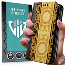 ОРИГИНАЛЬНЫЙ ЧЕХОЛ-РАСКЛАДКА ДЛЯ SAMSUNG GALAXY M13 4G УЗОРЫ + СТЕКЛО