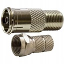 PRZEJŚCIE WTYK F - WTYK ANTENOWY TV + WTYK F DVB-T