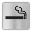 Знак-пиктограмма КУРЕНИЕ ЗАПРЕЩЕНО, КОМНАТА ДЛЯ КУРЕНИЯ 8х8 см