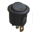 КРУГЛЫЙ СВЕТОДИОДНЫЙ ПЕРЕКЛЮЧАТЕЛЬ КРАСНЫЙ 12V