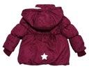 TOPOMINI zimná zateplená bunda s kapucňou hrubá J.NOWA 74-80 Dominujúca farba červená