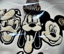 MD krémová béžová voľná mikina Mickey Mouse výšivka | M Druh bez kapucne prevlečené cez hlavu