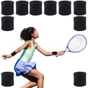 FROTKA NA RĘKĘ NADGARSTEK SPORTOWA OPASKA CZARNA SZEROKA TENIS PIŁKA 10 SZT